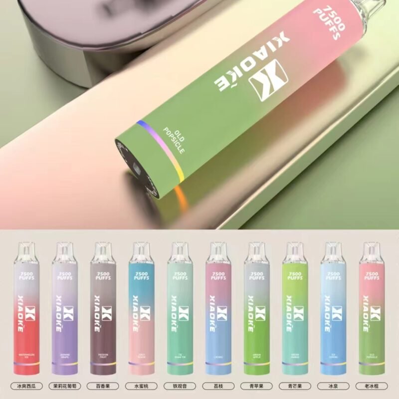 ✨【買七送一】梟客抛棄式7500口 ✨可充電🔋| 吸入時 亮彩色跑馬燈💖女生首選